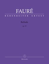 Ballade in F Sharp Minor, Op. 19 piano sheet music cover